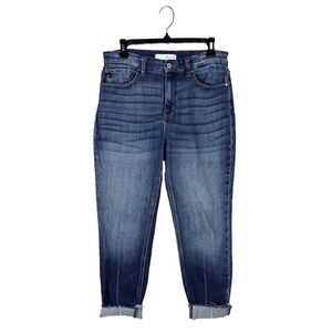 Kancan High Rise Release Hem Ankle Skinny Jeans Medium Wash 5-Pocket Size 11/29